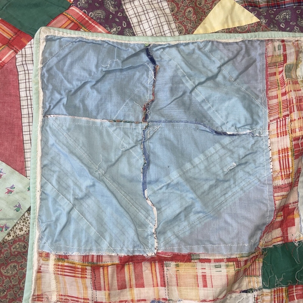Full/Queen Size Quilt Top 70x86" 1960/70 - Picture 6 of 7